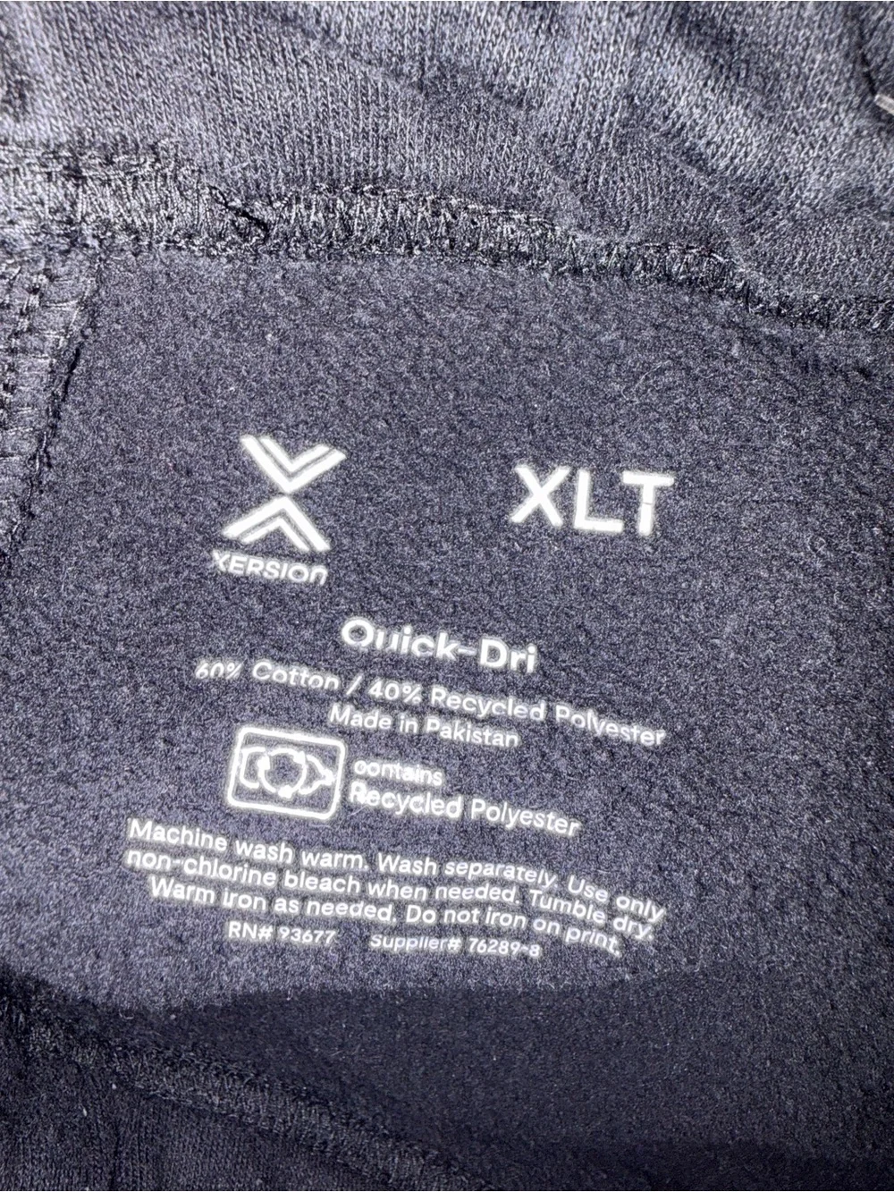 Xersion Black Quick-Dri Sweatshirt - XLT